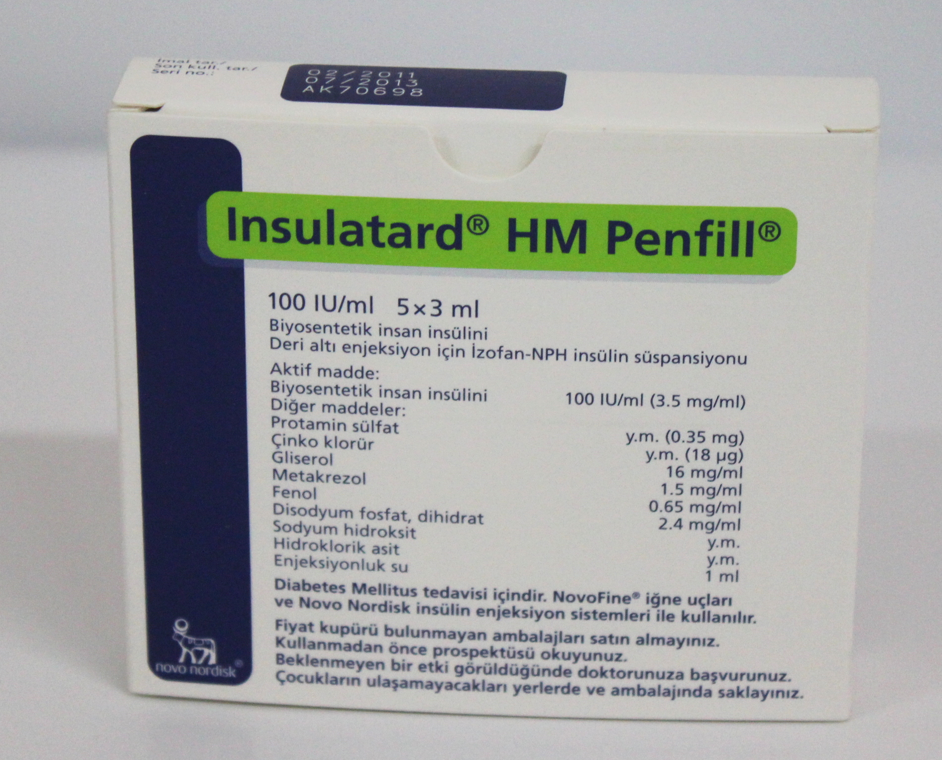 Insulutard HM Penfill 100IU