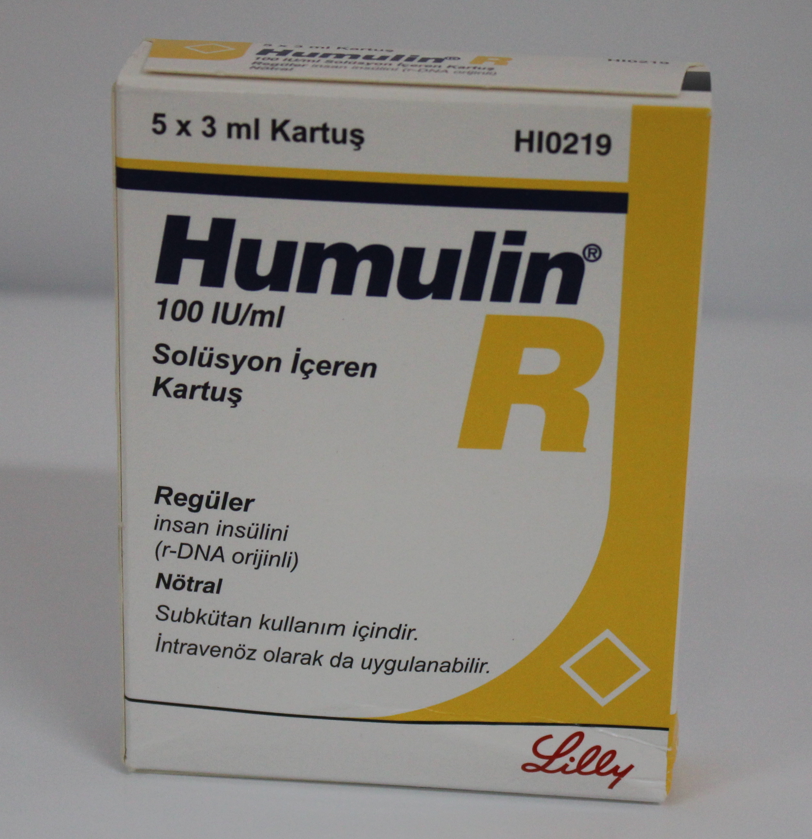Humulin R Cartridge 100IU