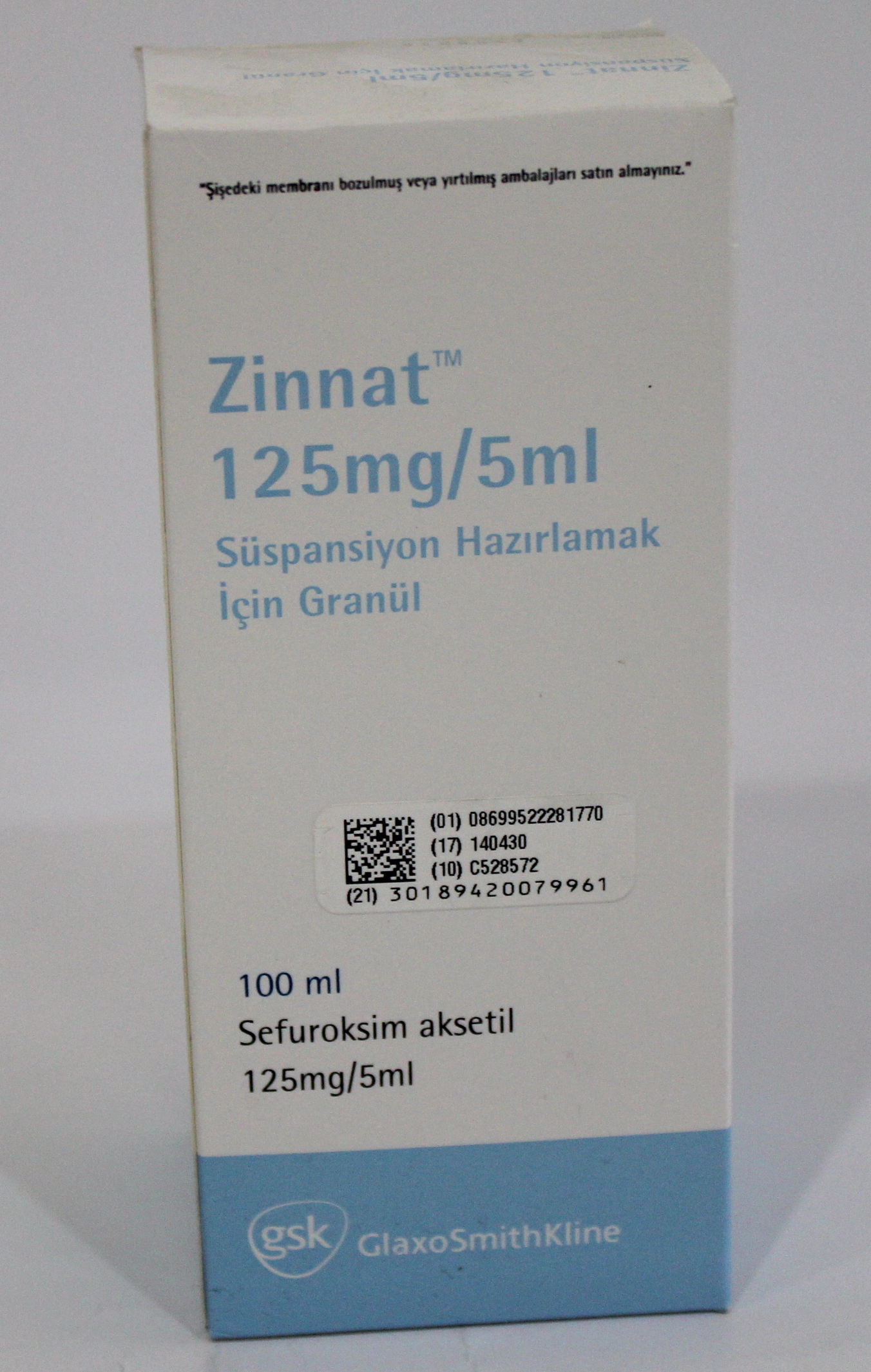 Zinnat Suspension 125mg/5ml