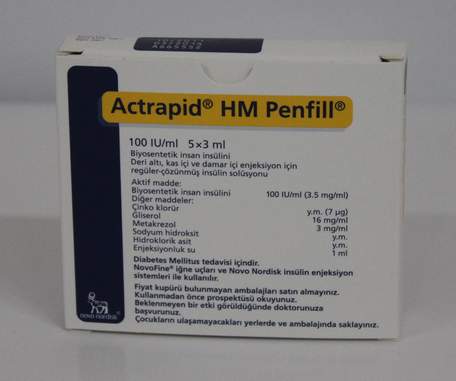 Actrapid HM Penfill 100IU