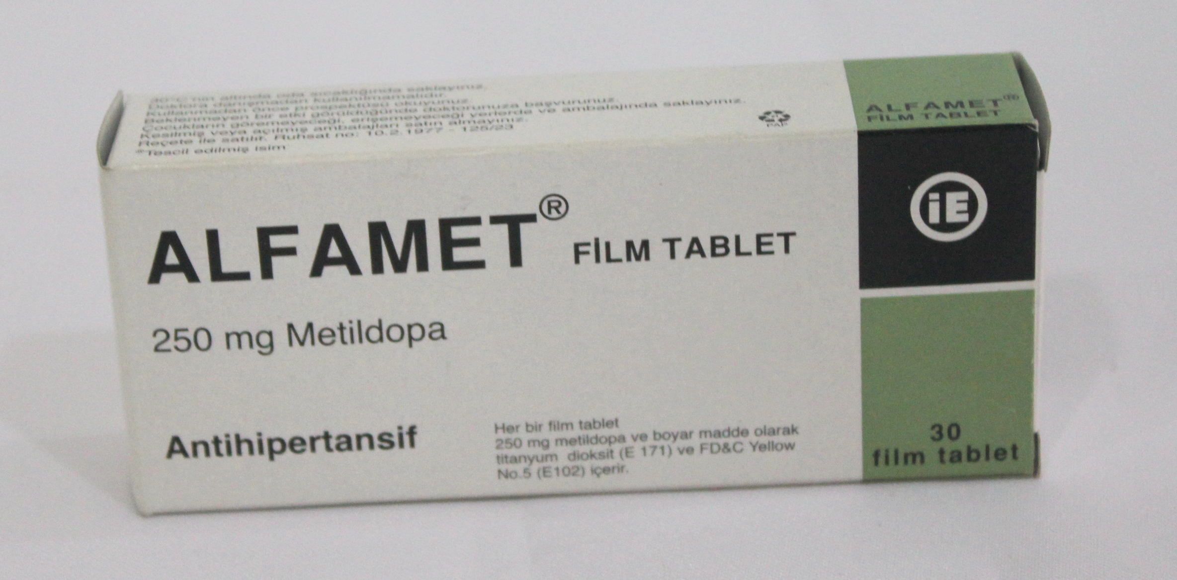 Alfamet (methyldopa) 250mg